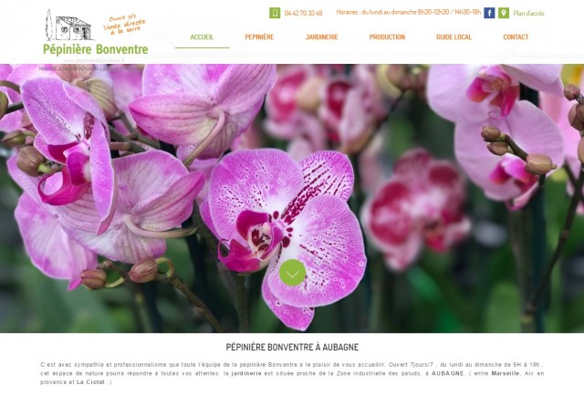 Producteur et vente de plantes et fleurs sur Aubagne - Pépinière Bonventre