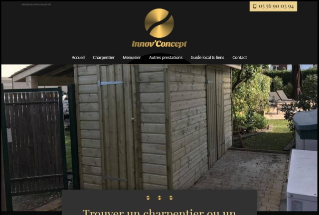 Entreprise de charpenterie et menuiserie en Gironde - Innov’Concept 