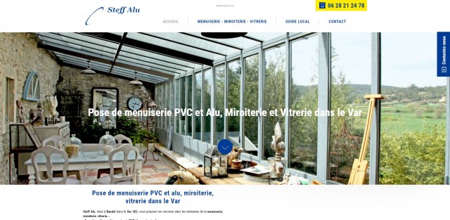 Menuiserie, miroiterie et vitrerie à Bandol - Steff Alu