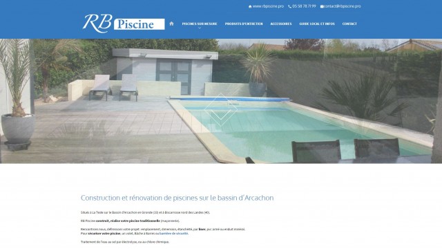 Quel pisciniste pour la construction d'une piscine traditionnelle à Biscarrosse ? - RB Piscine