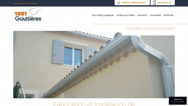 Comment installer des gouttières en aluminium à Montélimar ? - 1001 Gouttières