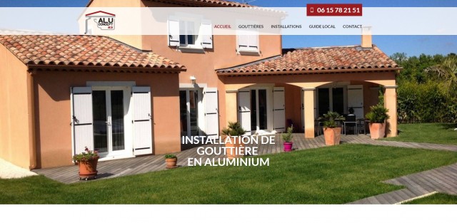 Installation de gouttière alu à Toulon - Alu Concept 83
