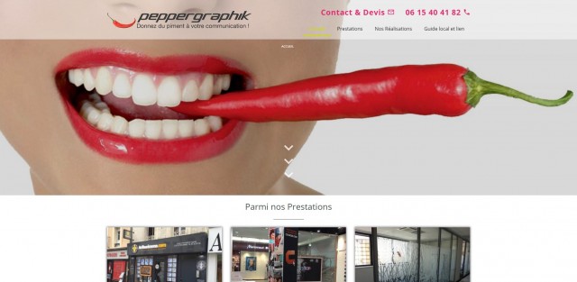 Fabricant d'enseigne publicitaire au Havre - Peppergraphik