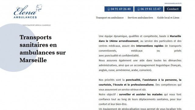 Trouver une ambulance pour transport médical à Marseille 13014 - Elena Ambulances