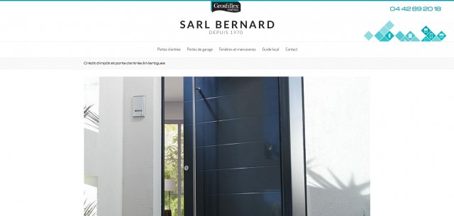 Vente, pose et rénovation de portes d'entrée et de garage à Martigues - portes.sarlbernard.com