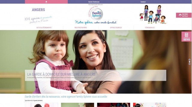 Quelle agence pour la garde d'enfants à domicile sur Angers ? Family Sphere