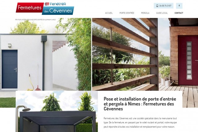 Remplacement de porte d'entrée avec crédit d'impôt à Nîmes - Fermetures des Cévennes