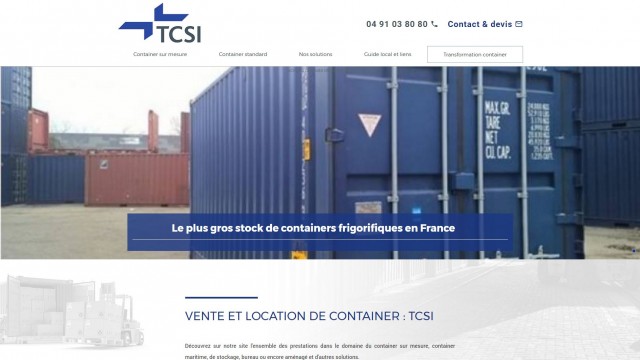 Où acheter un container frigorifique à Marseille ? - TCSI 
