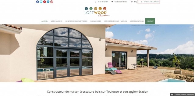 Fabricant de maisons bois à Toulouse - Loftwood Maker