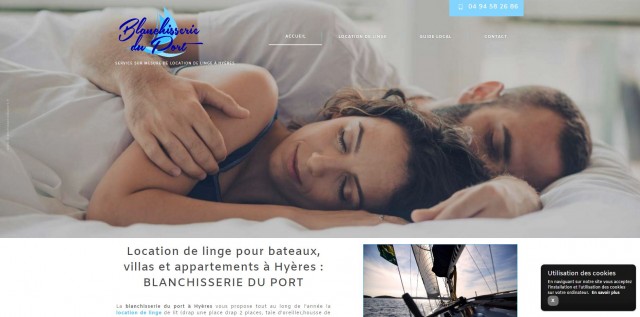 Service de location de linge de lit à la semaine à Hyères - Blanchisserie du Port