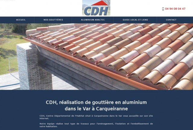 Entreprise pour la pose de gouttières en aluminium à Toulon - CDH 83