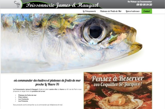  Vente à emporter de plateaux de fruits de mer au Havre - Poissonnerie James & Hauguel