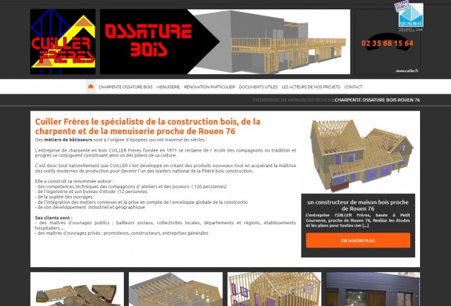 Quel professionnel pour la fabrication de charpente ossature bois à Rouen ? - Cuiller Frères