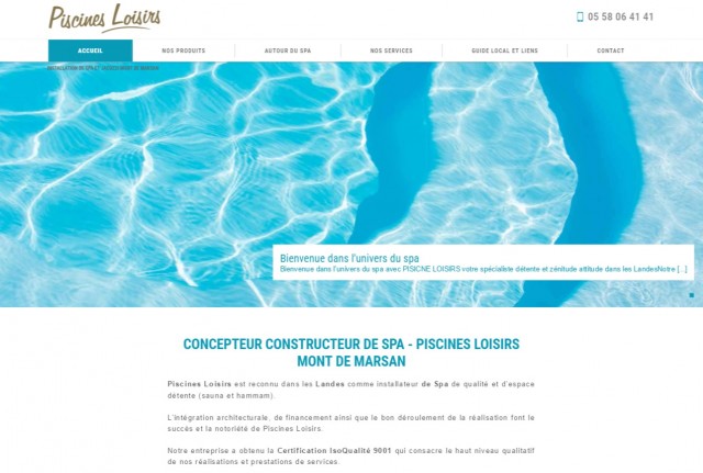 Vente et installation de spas haut de gamme à Mont de Marsan - Piscines Loisirs