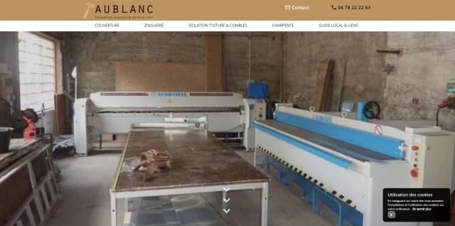 Entreprise de couverture et zinguerie aux Monts d'Or - Entreprise Aublanc