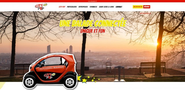 Circuit découverte original en voiture électrique à Lyon - City Pop