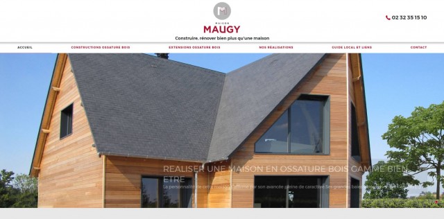 Faire construire une maison en ossature bois à Le Neubourg - Maison Maugy