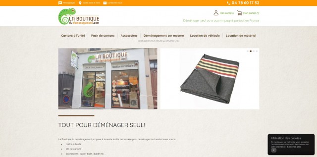 Vente de cartons de déménagement en ligne - La Boutique du Déménagement
