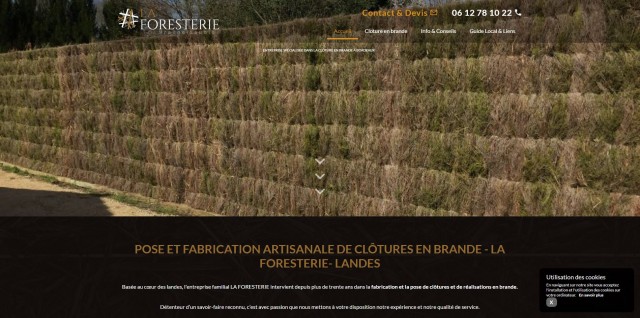 Vente de clôture en brande de bruyère à Bordeaux - Brande Saubion