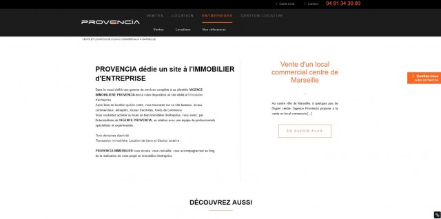 Agence immobilière spécialisée dans l'immobilier d'entreprise à Marseille - Provencia Immobilier