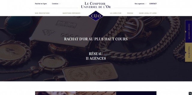 Rachat d'or Paris - Le Comptoir universel de l'or - Champs Elysées