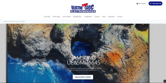 Vente en ligne d'électroménager à prix discount - Electro Prix Choc