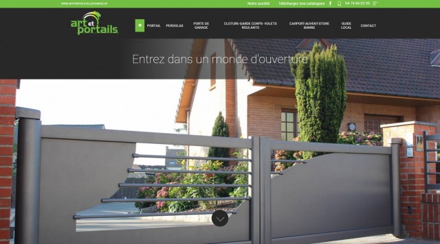 Pose de pergola, portail et porte de garage à Villefranche sur Saône  - www.art-portails-villefranche.fr