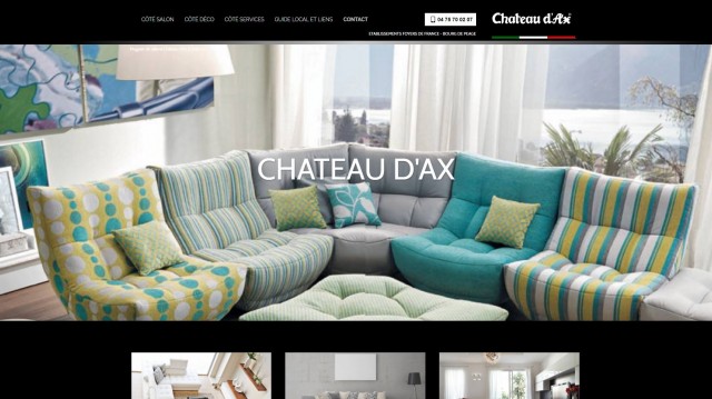 Magasin de salons et canapés design à Valence - Château d'Ax