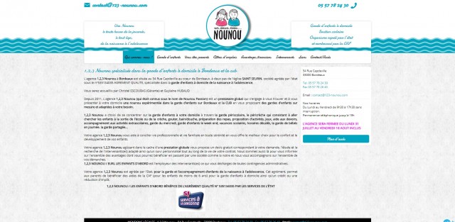 Nounou agréée pour garde d'enfant à Bordeaux - 1,2,3 Nounou