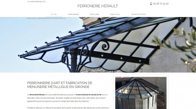 Ferronnerie d'art sur mesure et menuiserie métallique à Bordeaux - www.ferronnerieherault.fr