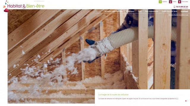Quel artisan pour l'isolation de combles perdus à la ouate de cellulose à Lyon ? - Habitat et Bien Etre