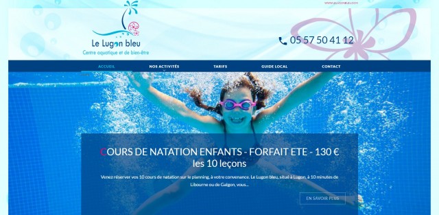 Cours de natation pour enfant Saint-André-de-Cubzac - Le Lugon Bleu