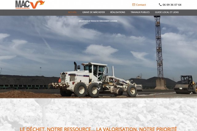 Matériau recyclé pour remblai et terrassement à Avignon - MACV