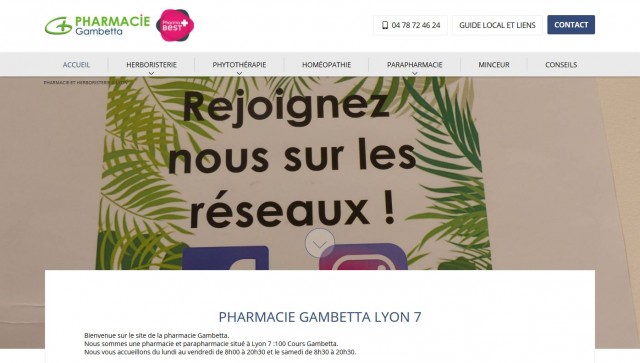 Où trouver une herboristerie à Lyon ? - Pharmacie Gambetta