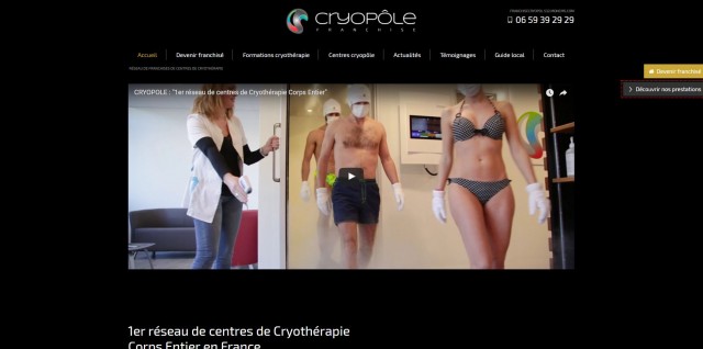 Devenir franchisé d'un centre bien-être - Cryopôle