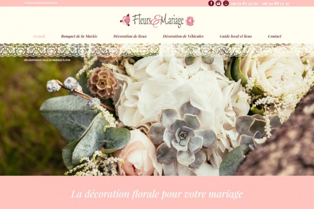 Création de bouquet de mariée rond à Lyon - Fleurs & Mariage