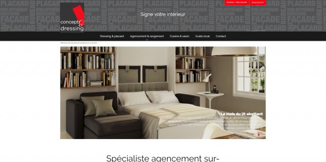 Fabricant de bibliothèque sur-mesure à Cannes - Concept et Dressing