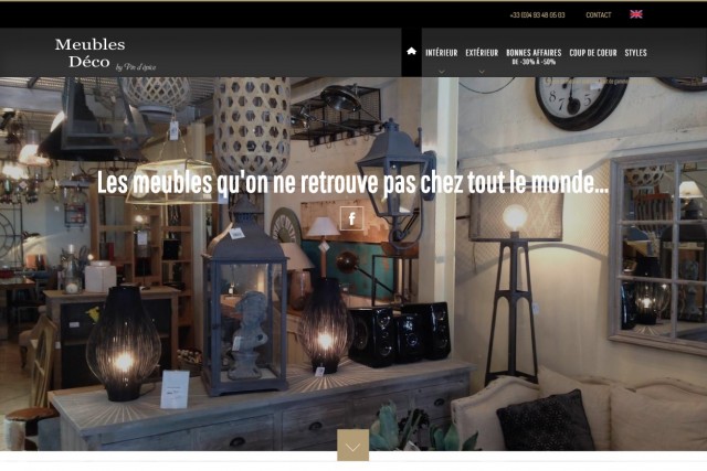 Magasin de mobilier haut de gamme à Cannes