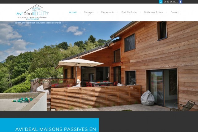 Construction de maison écologique en bois en Gironde - Avi'Déal