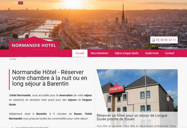 Réserver une chambre d'hôtel avec parking à Barentin 76360 - Normandie Hôtel