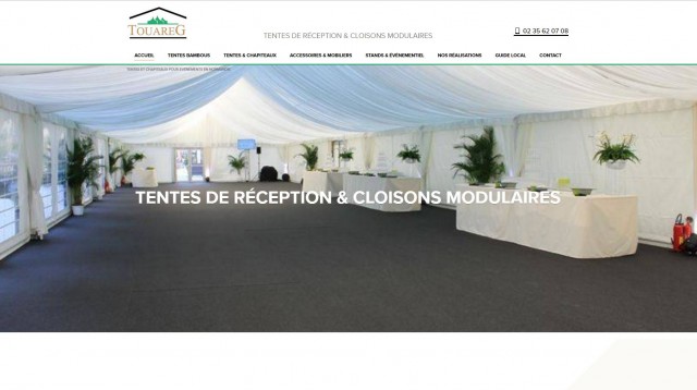 Location et vente de tente et chapiteau réception mariage Rouen : TOUAREG