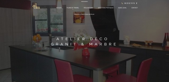 Plan de travail de cuisine en granit Montpellier - ADGM
