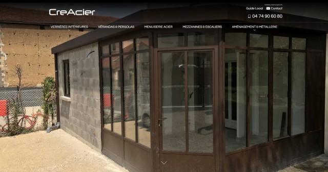 Fabrication de verrière intérieure en acier sur Lyon - www.creacier.fr