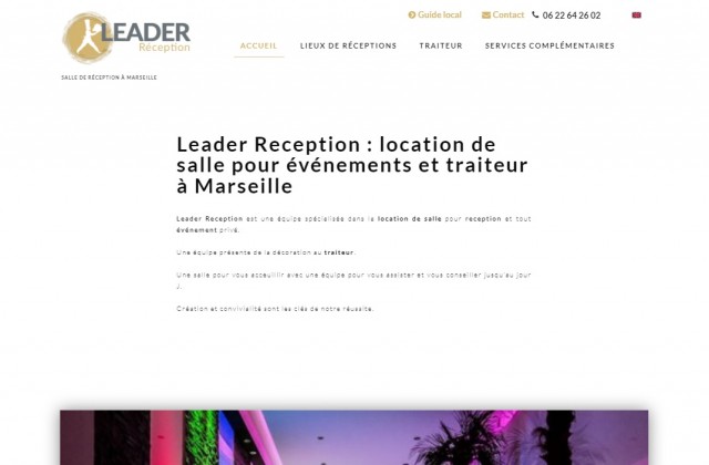 Trouver une salle de mariage en location à Marseille avec Leader Réception