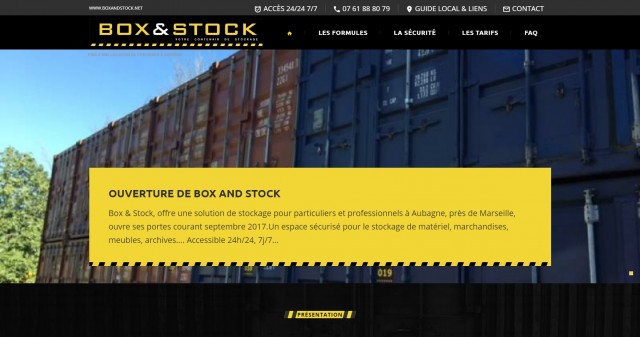 Louer une box de stockage à Aubagne - www.boxandstock.net