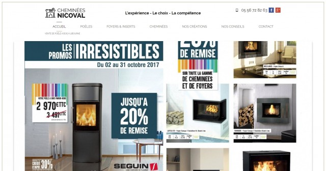 Vente et pose de poêle à bois sur Bordeaux - www.chemineesnicoval.fr