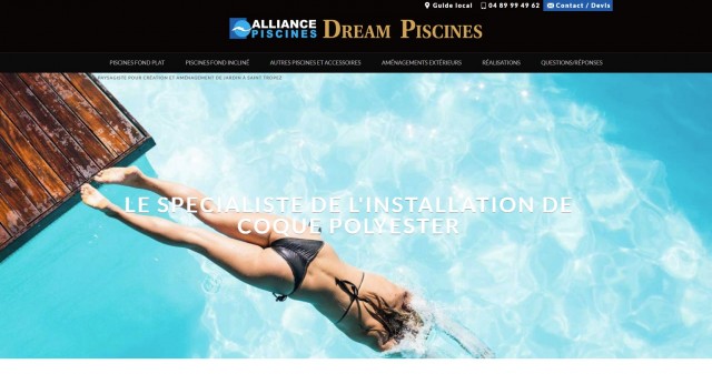Vente de piscine en kit à Sainte Maxime - www.dreampiscines83.com