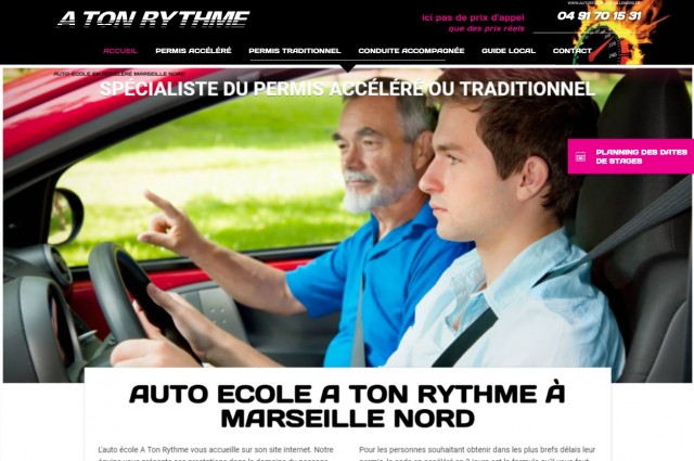 Quelle école pour passer le permis en accéléré à Marseille nord ? - A Ton Rythme