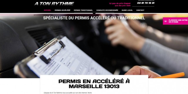 Spécialiste permis accéléré Marseille La Valentine - A Ton Ryhtme