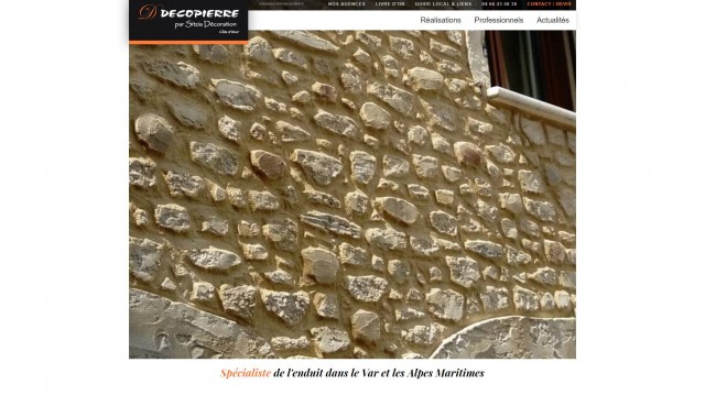 Quelle entreprise pour la rénovation de façade imitation pierre sur Nice ? - Décopierre par Sitzia Décoration